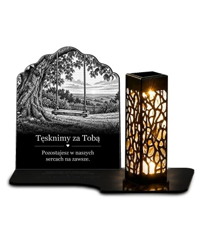 Znicz solarny – Cisza pod jabłonią – czarno-biały - widok główny