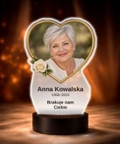 Personalizowana lampka pamięci LED – Światło pamięci – Serce ze zdjęciem — widok 6