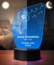 Personalizowana lampka pamięci LED – Światło pamięci – Dmuchawiec — widok 3