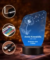 Personalizowana lampka pamięci LED – Światło pamięci – Dmuchawiec — widok 4