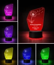 Personalizowana lampka pamięci LED – Światło pamięci – Dmuchawiec — widok 5