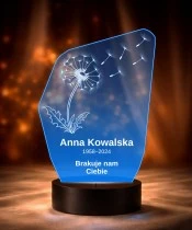 Personalizowana lampka pamięci LED – Światło pamięci – Dmuchawiec — widok 6