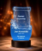 Personalizowana lampka pamięci LED – Światło pamięci – Pergamin Pamiętamy — widok 6