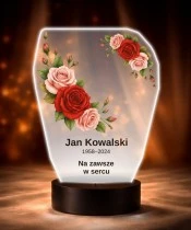 Personalizowana lampka pamięci LED – Światło pamięci – Róże wspomnień — widok 6