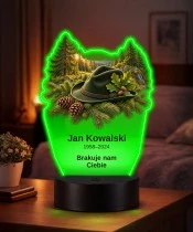 Personalizowana lampka pamięci LED – Światło pamięci – Leśnik — szum lasu — widok 2