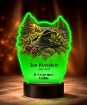 Personalizowana lampka pamięci LED – Światło pamięci – Leśnik — szum lasu — widok 6
