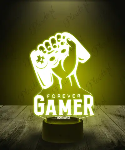 Lampka LED 3D Plexido Forever Gamer - 1