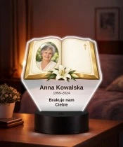 Personalizowana lampka pamięci LED – Światło pamięci – Księga wspomnień ze zdjęciem — widok 2