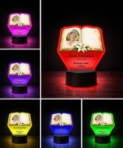 Personalizowana lampka pamięci LED – Światło pamięci – Księga wspomnień ze zdjęciem — widok 5