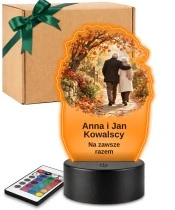Personalizowana lampka pamięci LED – Światło pamięci – Razem na alejce — widok 1