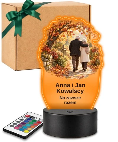 Personalizowana lampka pamięci LED – Światło pamięci – Razem na alejce — widok 1