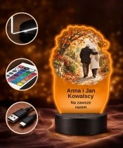 Personalizowana lampka pamięci LED – Światło pamięci – Razem na alejce — widok 4