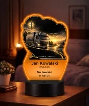 Personalizowana lampka pamięci LED – Światło pamięci – Ciężarówka w zachodzącym słońcu — widok 2