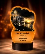 Personalizowana lampka pamięci LED – Światło pamięci – Ciężarówka w zachodzącym słońcu — widok 6