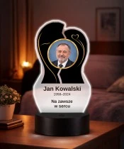 Personalizowana lampka pamięci LED – Światło pamięci – Dwie połówki ze zdjęciem — widok 2