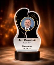 Personalizowana lampka pamięci LED – Światło pamięci – Dwie połówki ze zdjęciem — widok 6