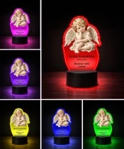 Personalizowana lampka pamięci LED – Światło pamięci – Anioł czuwający — widok 5