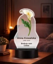 Personalizowana lampka pamięci LED – Światło pamięci – Biała kalia — widok 2