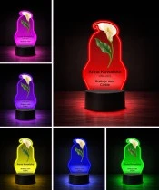 Personalizowana lampka pamięci LED – Światło pamięci – Biała kalia — widok 5