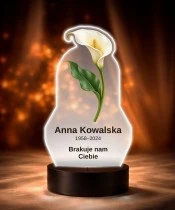 Personalizowana lampka pamięci LED – Światło pamięci – Biała kalia — widok 6