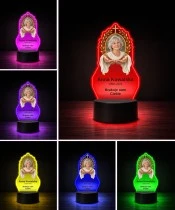 Personalizowana lampka pamięci LED – Światło pamięci – Dłonie i całun ze zdjęciem — widok 5