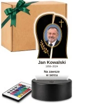 Personalizowana lampka pamięci LED – Światło pamięci – Promień nadziei ze zdjęciem — widok 1