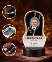 Personalizowana lampka pamięci LED – Światło pamięci – Promień nadziei ze zdjęciem — widok 4