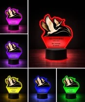 Personalizowana lampka pamięci LED – Światło pamięci – Żurawie — widok 5