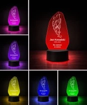 Personalizowana lampka pamięci LED – Światło pamięci – Dłonie z różańcem — widok 5