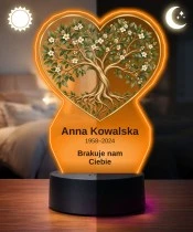 Personalizowana lampka pamięci LED – Światło pamięci – Drzewo życia — widok 3