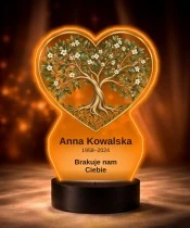 Personalizowana lampka pamięci LED – Światło pamięci – Drzewo życia — widok 6
