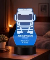 Personalizowana lampka pamięci LED – Światło pamięci – Kierowca ciężarówki — widok 2