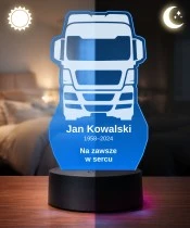 Personalizowana lampka pamięci LED – Światło pamięci – Kierowca ciężarówki — widok 3