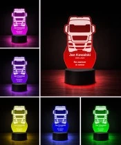 Personalizowana lampka pamięci LED – Światło pamięci – Kierowca ciężarówki — widok 5