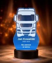 Personalizowana lampka pamięci LED – Światło pamięci – Kierowca ciężarówki — widok 6