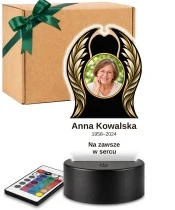 Personalizowana lampka pamięci LED – Światło pamięci – Skrzydła pamięci ze zdjęciem — widok 1