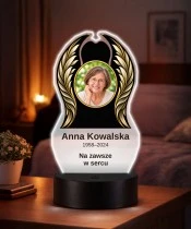 Personalizowana lampka pamięci LED – Światło pamięci – Skrzydła pamięci ze zdjęciem — widok 2