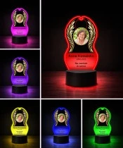 Personalizowana lampka pamięci LED – Światło pamięci – Skrzydła pamięci ze zdjęciem — widok 5