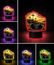 Personalizowana lampka pamięci LED – Światło pamięci – Golgota — widok 5