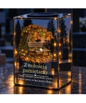 Znicz lustrzany solarny LED – Miejsce, które czeka - widok produktu
