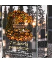 Znicz lustrzany solarny LED – Miejsce, które czeka - widok produktu