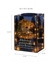 Znicz lustrzany solarny LED – Miejsce, które czeka - widok produktu