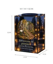 Znicz lustrzany solarny LED – Ścieżka wspomnień - widok produktu