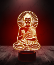 Lampka LED 3D Plexido Budda - 3