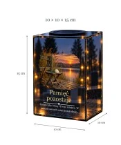 Znicz lustrzany solarny LED – Cisza nad wodą - widok produktu