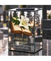 Znicz lustrzany solarny LED – Karty wspólnego życia - widok produktu