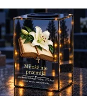 Znicz lustrzany solarny LED – Karty wspólnego życia - widok produktu