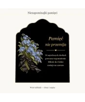 Znicz solarny – Niezapominajki pamięci - widok produktu