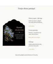 Znicz solarny – Niezapominajki pamięci - widok produktu