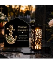 Znicz solarny – Kotwica nadziei - widok produktu